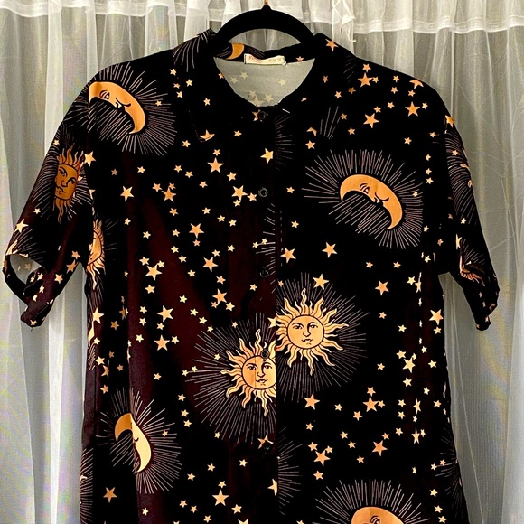 ROMWE Jackets & Coats Romwe Sun And Moon Cover Up Poshmark